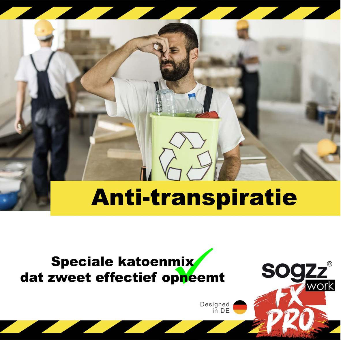 Sogzz work FXpro anti-transpiratie slijtvaste werksokken
