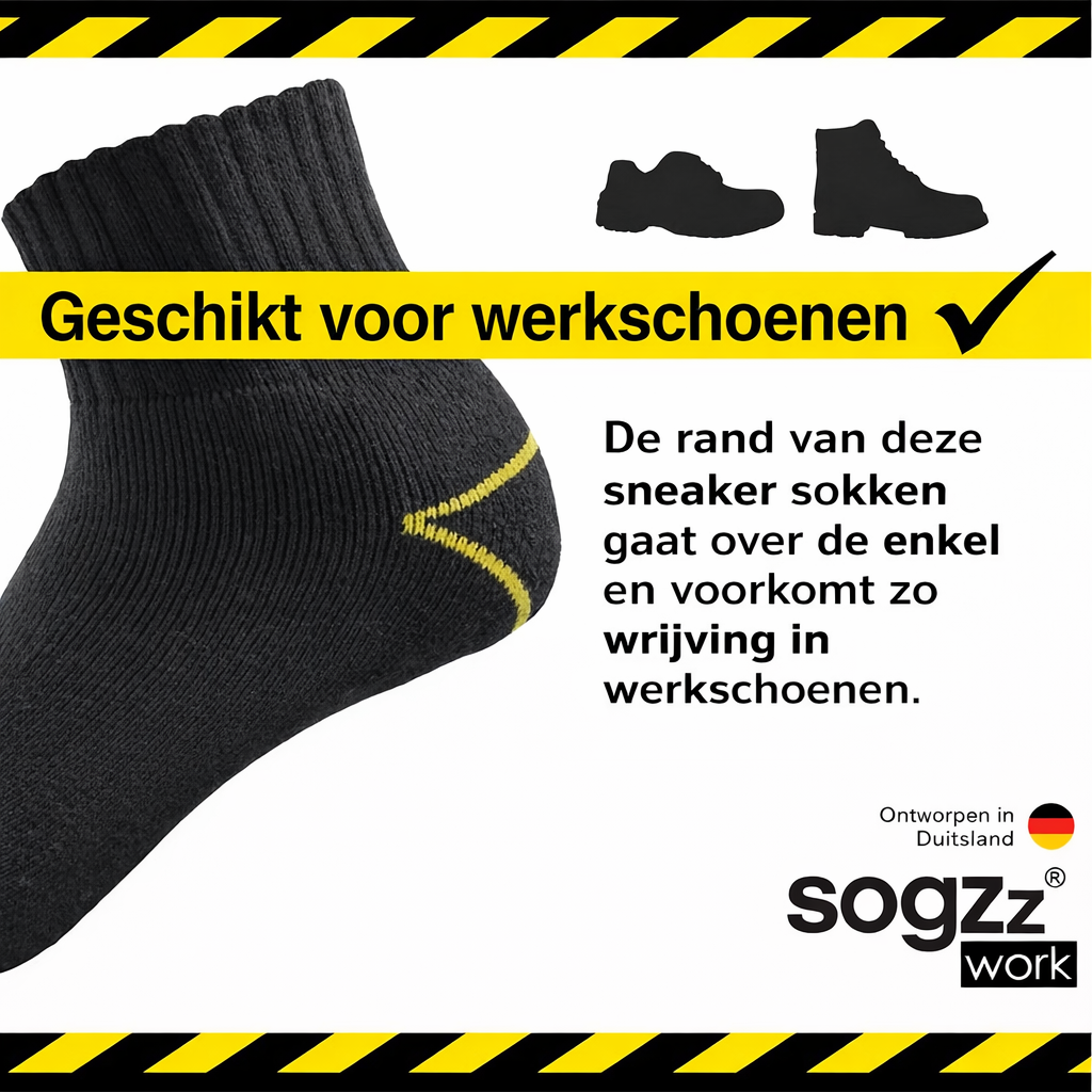 Sogzz work FXpro quarter boord slijtvaste werksokken